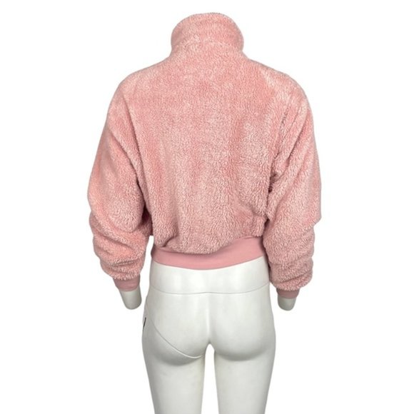 Express Faux Fur Sweatshirt Pink Size XS - Picture 3 of 3